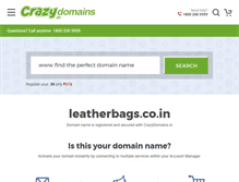 Tablet Screenshot of leatherbags.co.in